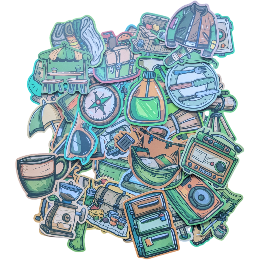 NATURE VERTE PACK | 50 STICKERS StickerWorld