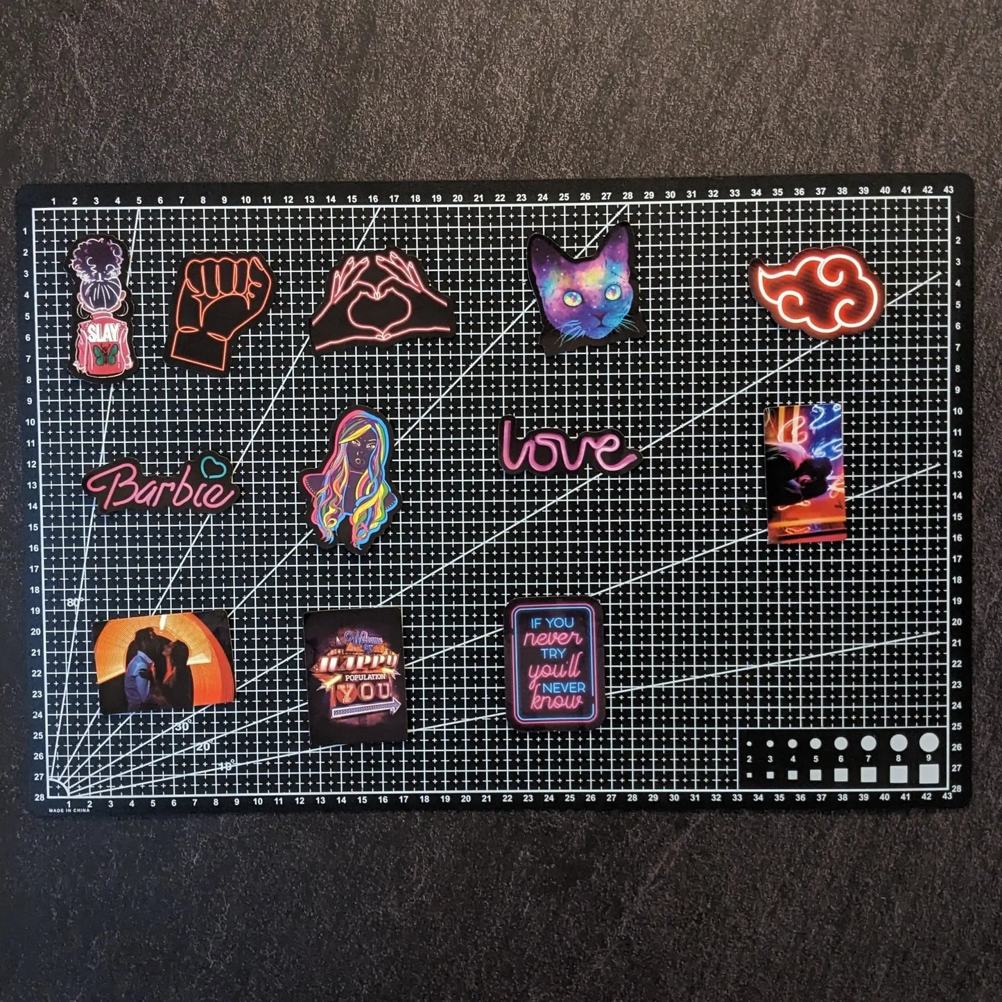 NEON PACK V2 | 100 STICKERS StickerWorld