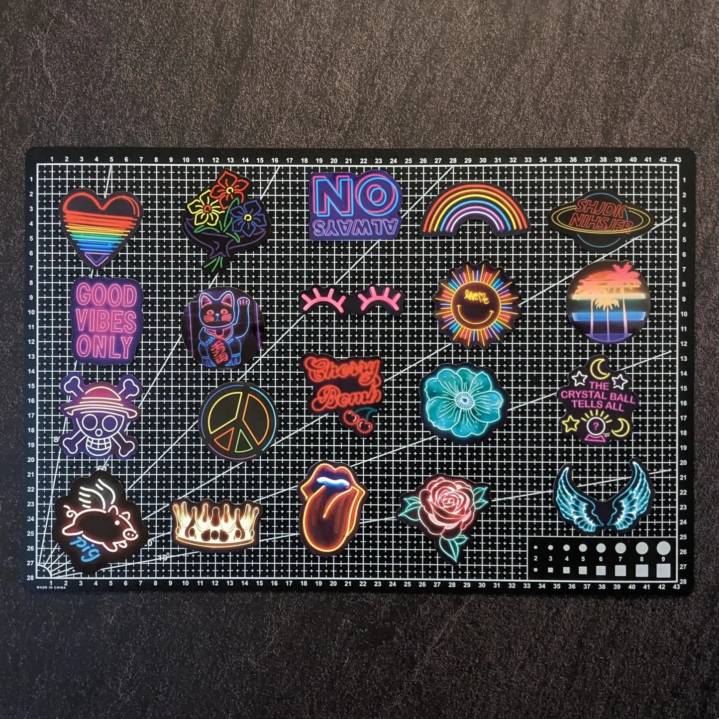 NEON PACK V2 | 100 STICKERS StickerWorld
