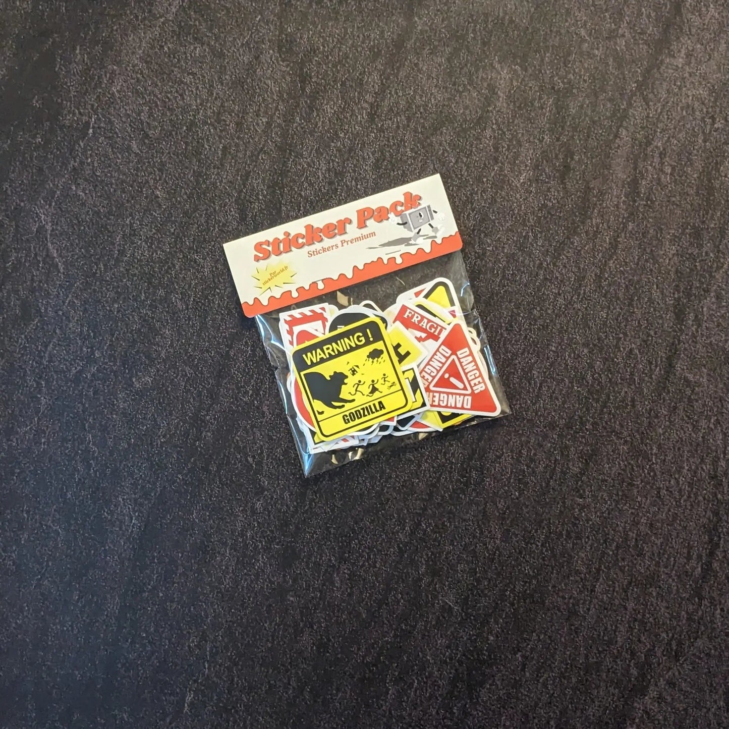 PANNEAU WARNING PACK | 50 STICKERS StickerWorld