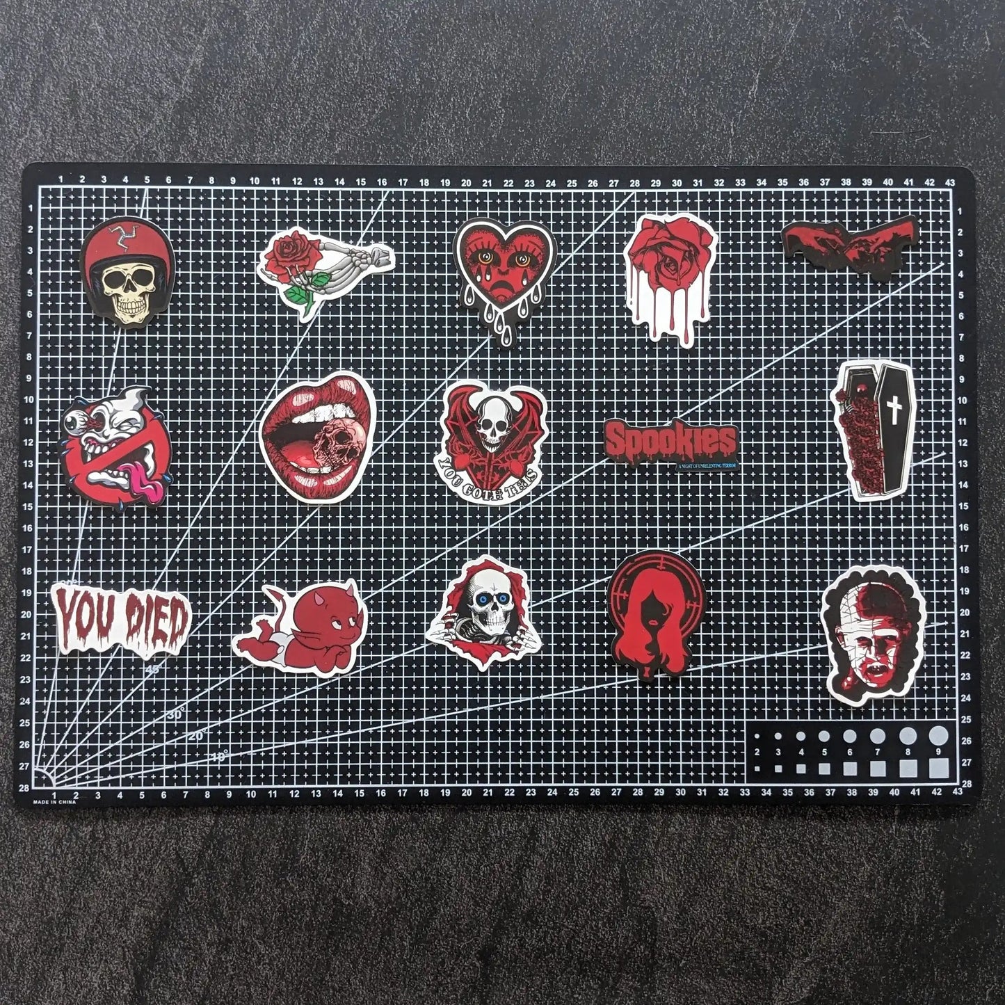 RED GOTH PACK | 50 STICKERS StickerWorld