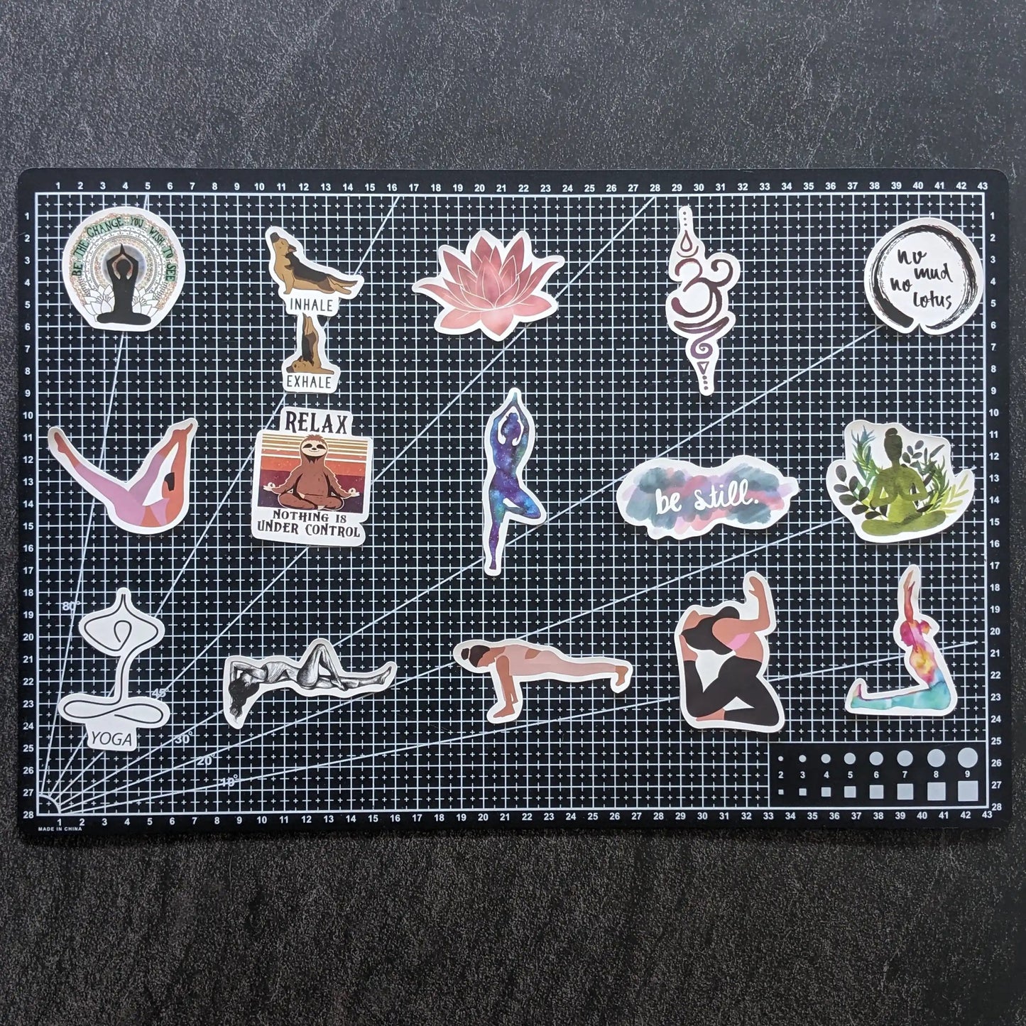 YOGA PACK | 50 STICKERS StickerWorld