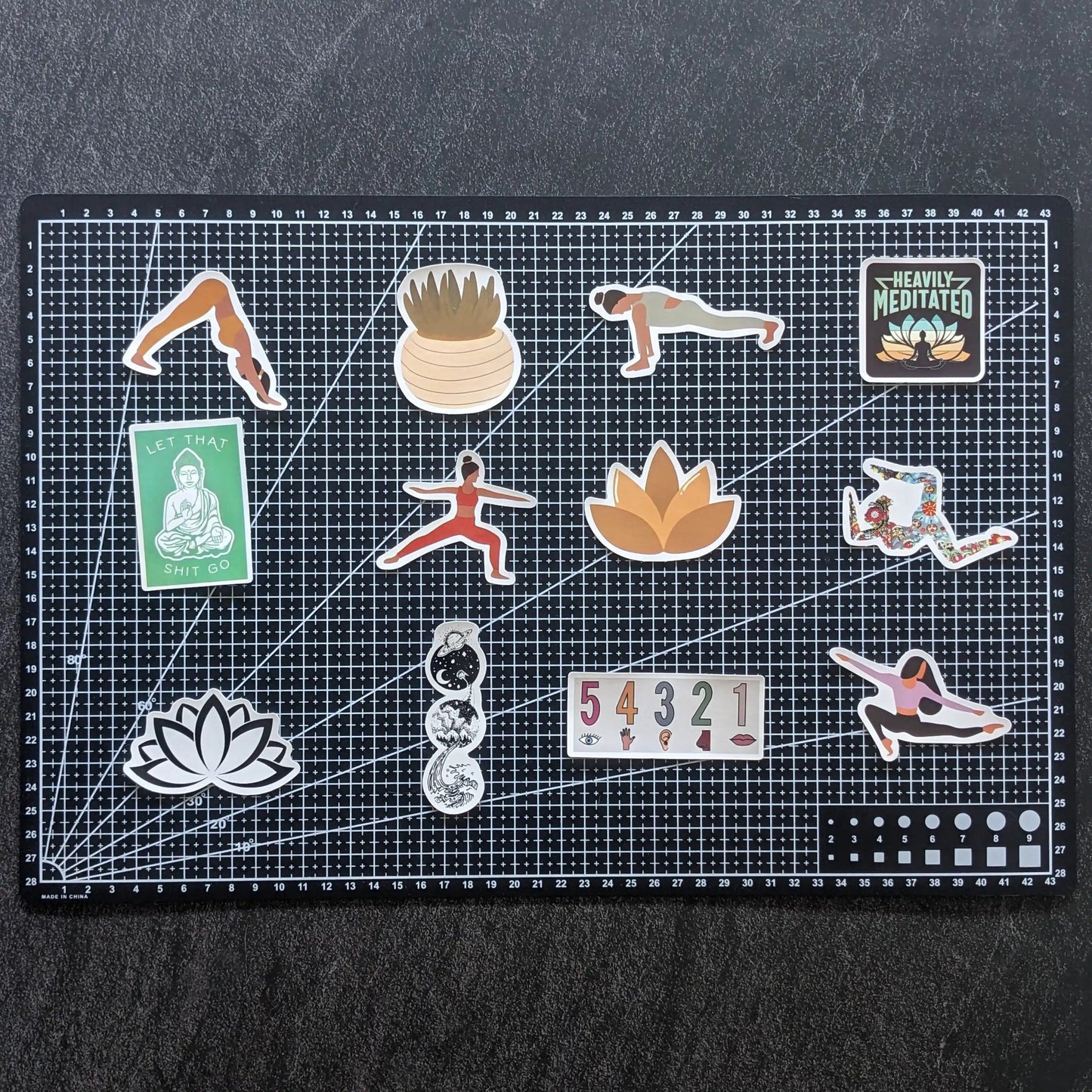 YOGA PACK | 50 STICKERS StickerWorld