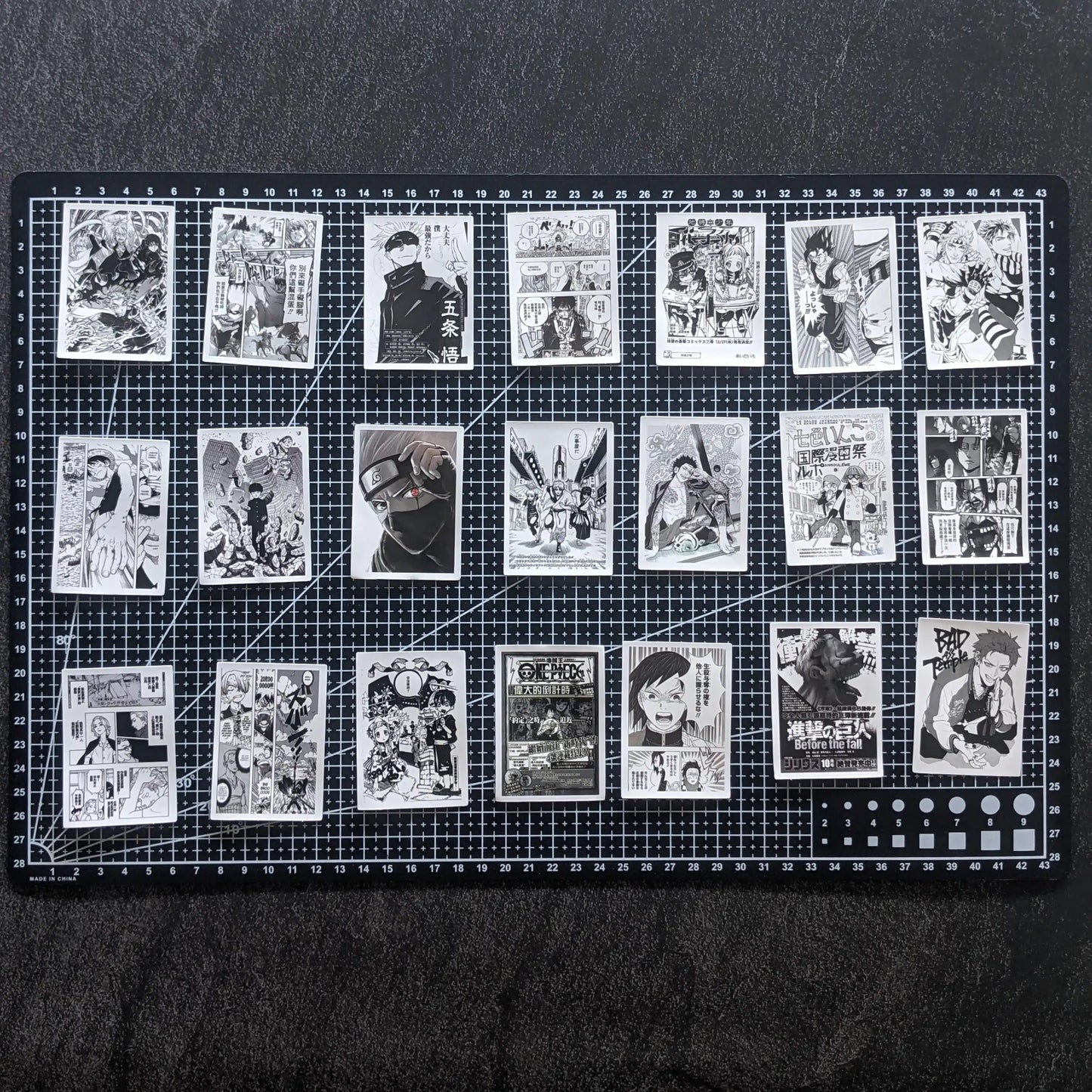 MANGA BLACK AND WHITE PACK | 50 STICKERS StickerWorld