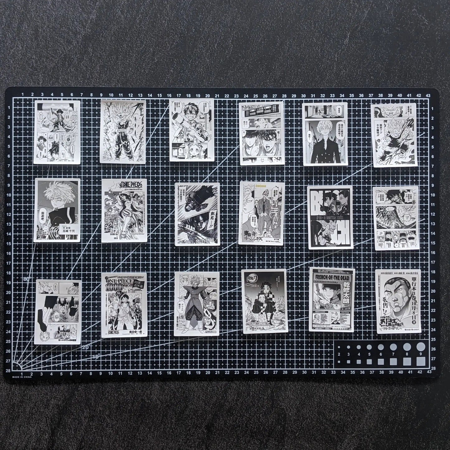 MANGA BLACK AND WHITE PACK | 50 STICKERS StickerWorld