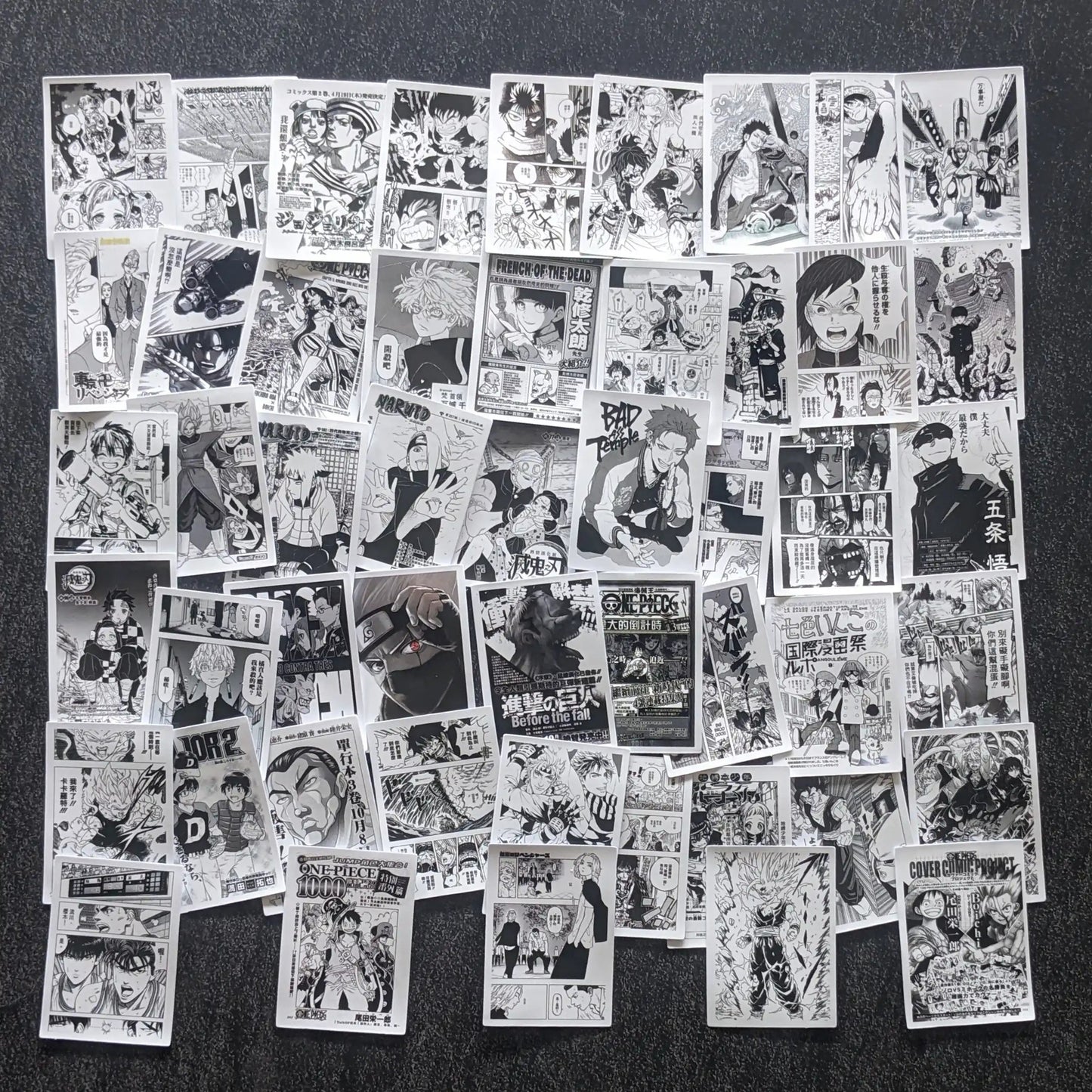 MANGA BLACK AND WHITE PACK | 50 STICKERS StickerWorld