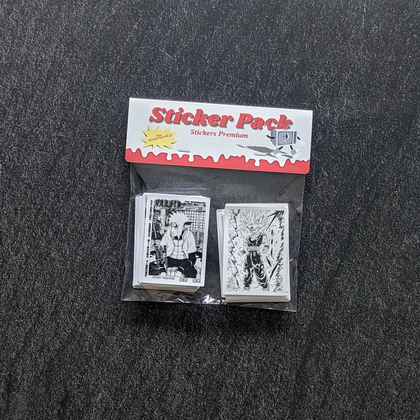MANGA BLACK AND WHITE PACK | 50 STICKERS StickerWorld