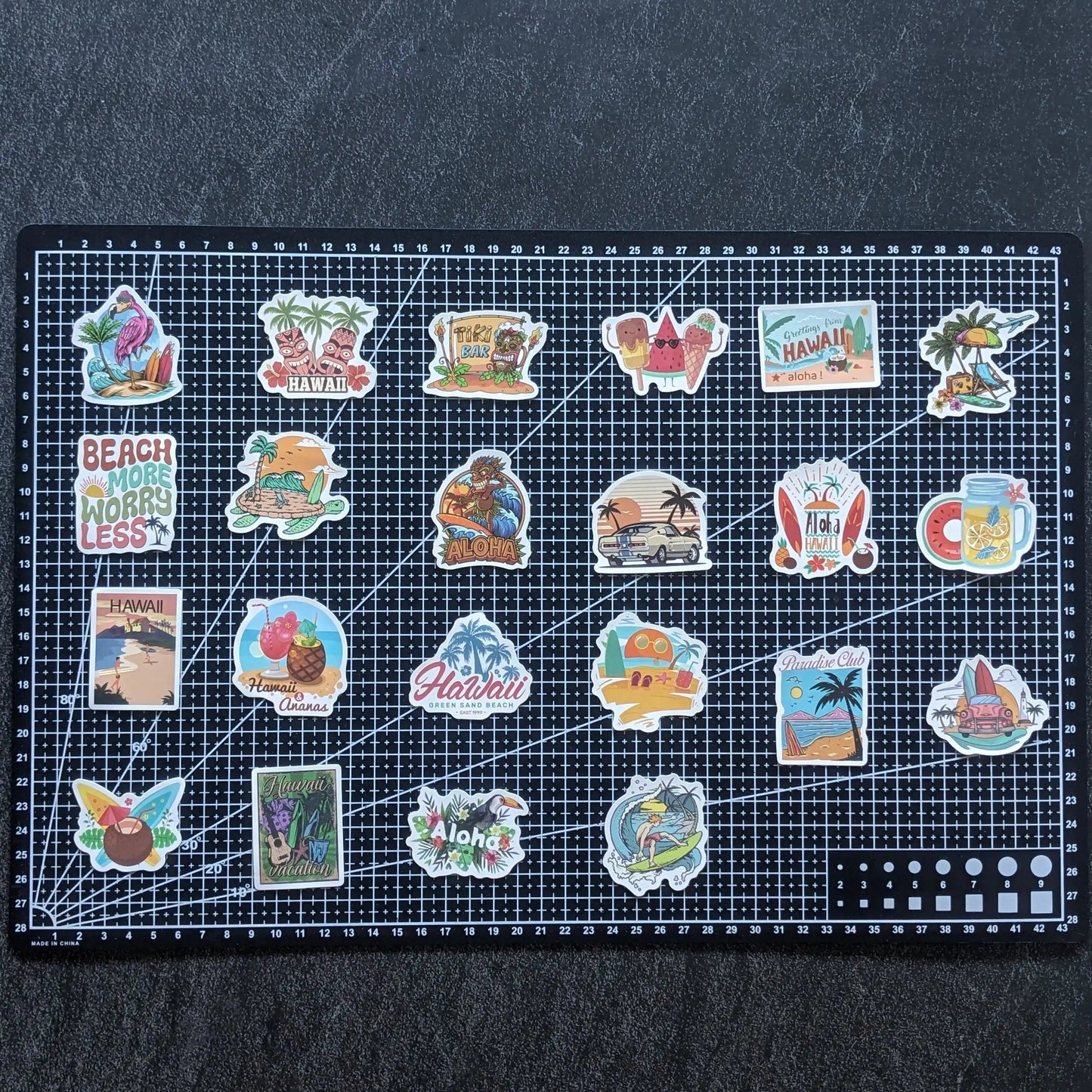 HAWAII PLAGE PACK | 50 STICKERS StickerWorld