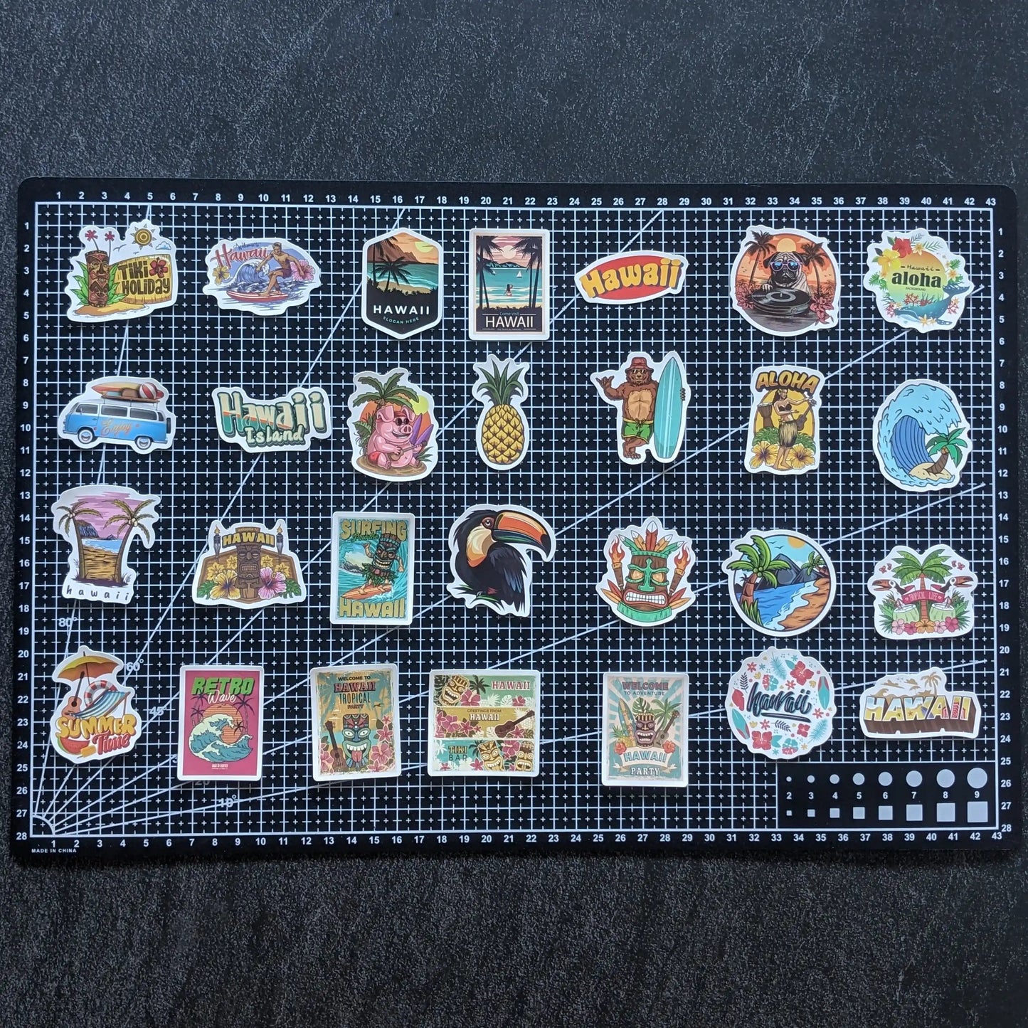 HAWAII PLAGE PACK | 50 STICKERS StickerWorld