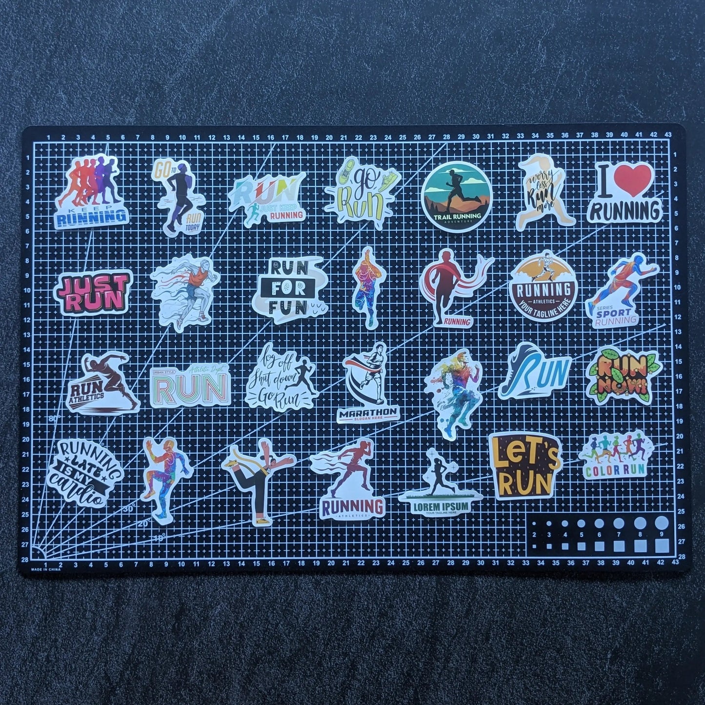 RUNNING PACK | 50 STICKERS StickerWorld