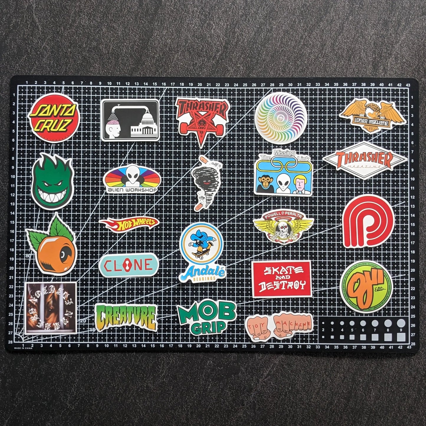 SKATE BRAND PACK | 100 STICKERS StickerWorld