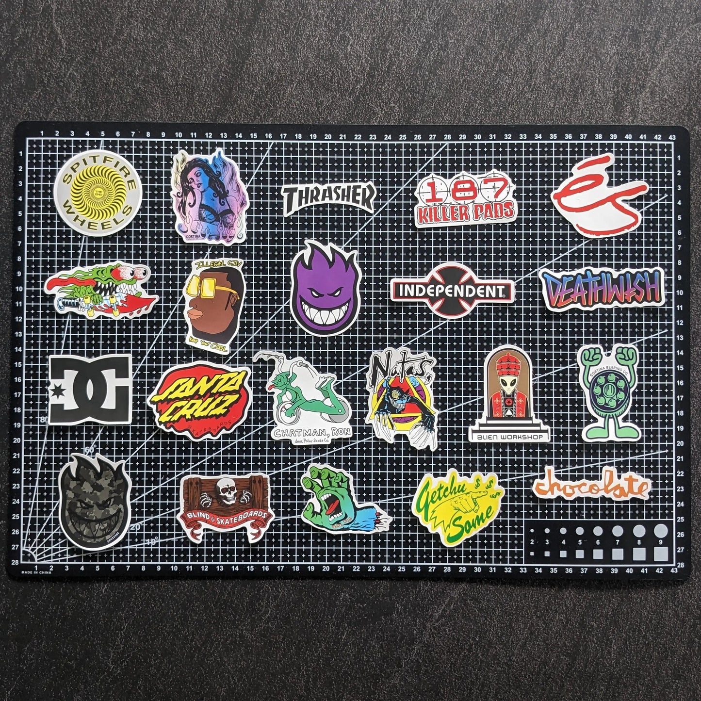 SKATE BRAND PACK | 100 STICKERS StickerWorld