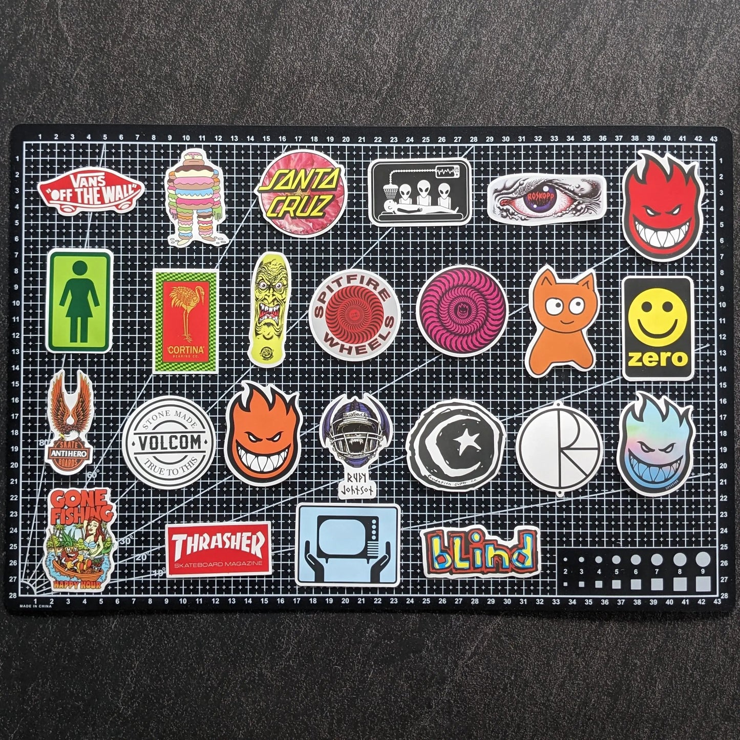 SKATE BRAND PACK | 100 STICKERS StickerWorld