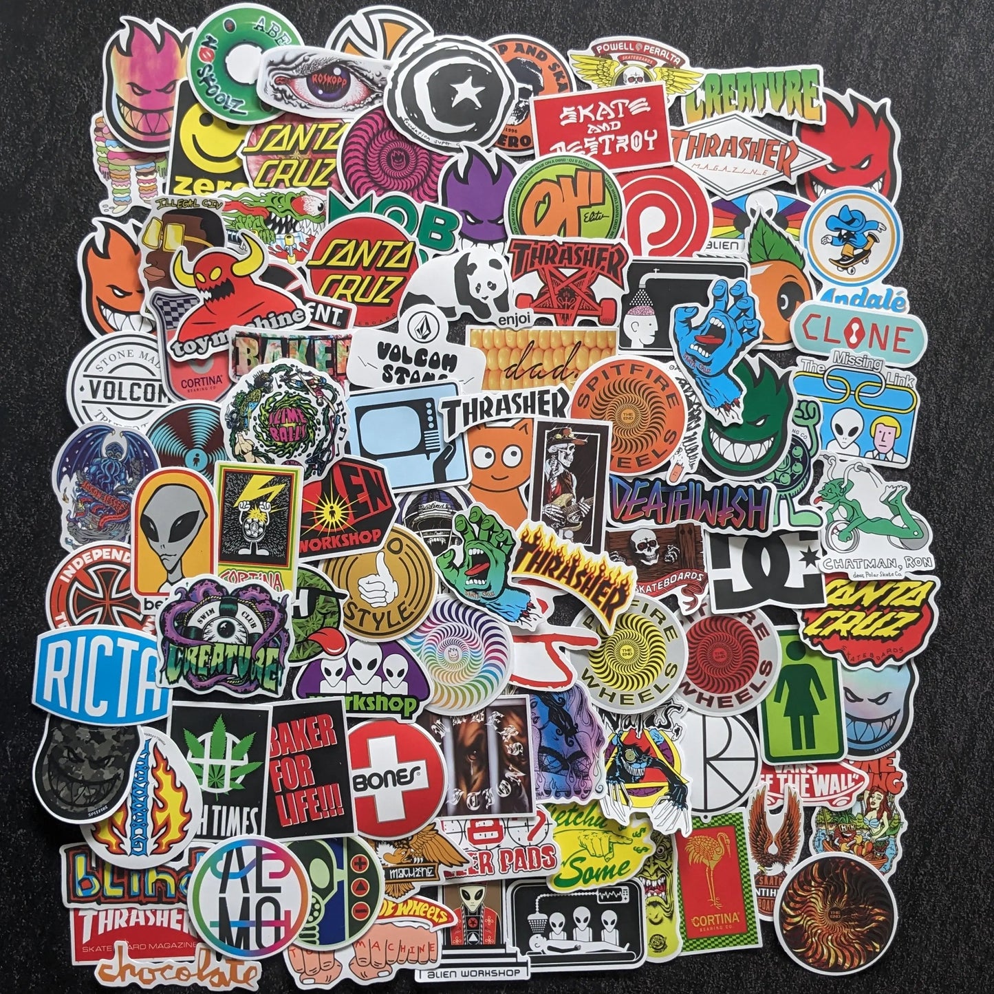 SKATE BRAND PACK | 100 STICKERS StickerWorld