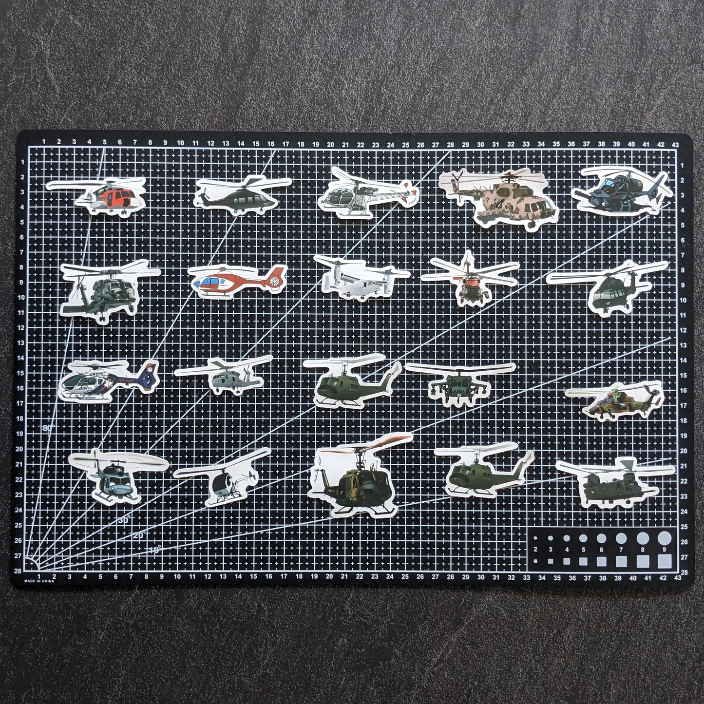 HELICOPTER PACK | 50 STICKERS StickerWorld