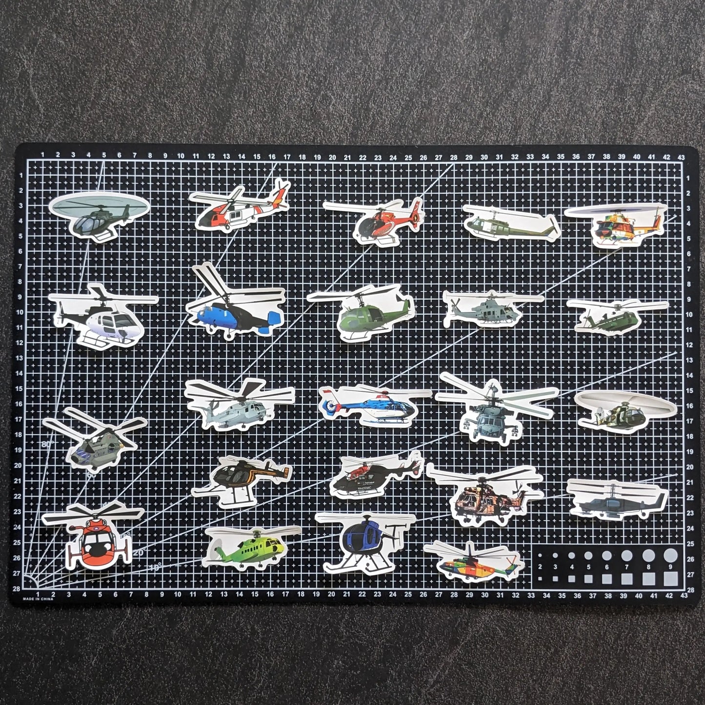HELICOPTER PACK | 50 STICKERS StickerWorld