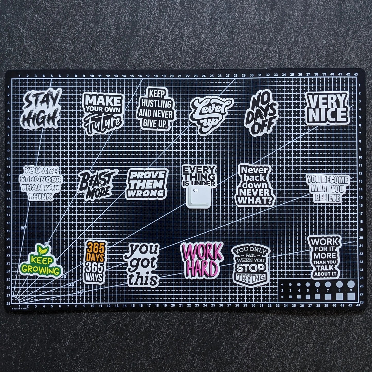 NEVER GIVE UP PACK | 50 STICKERS StickerWorld
