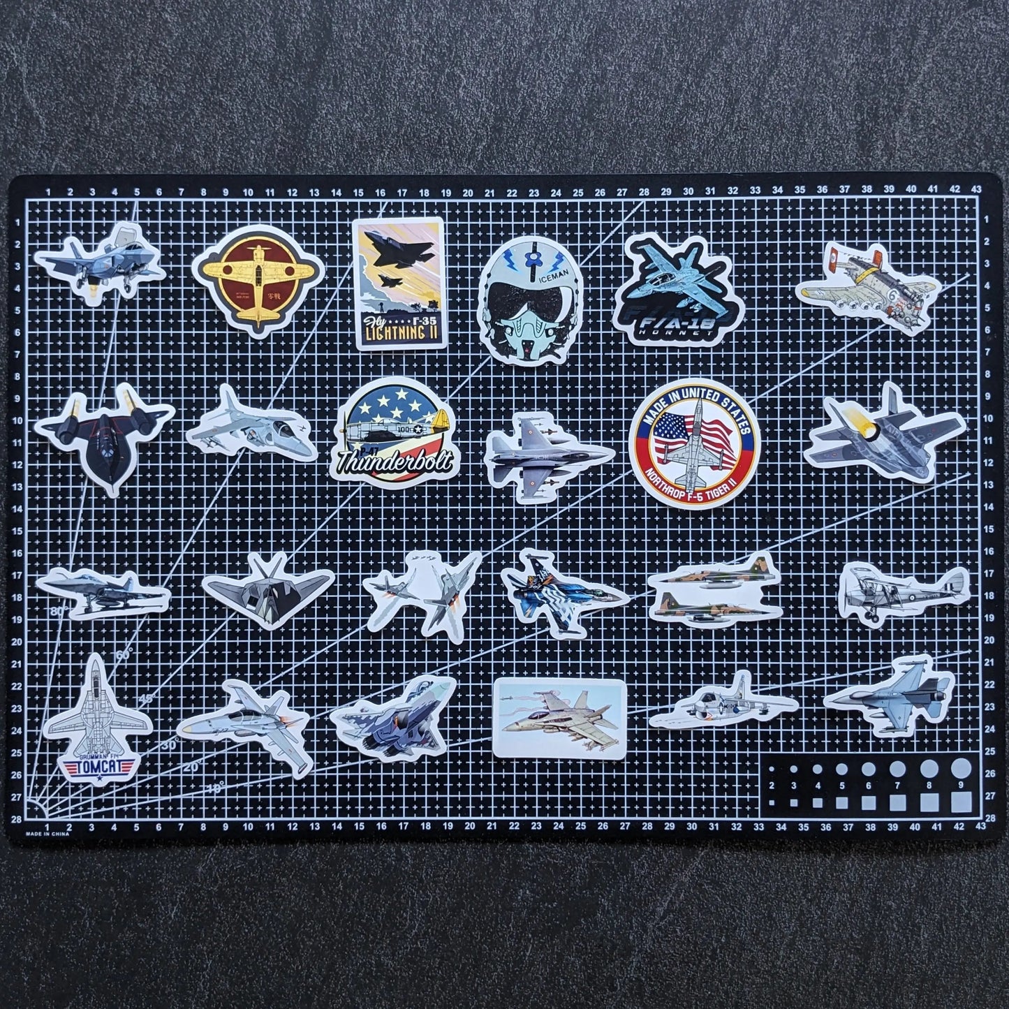 FIGHTER JET PACK | 50 STICKERS StickerWorld
