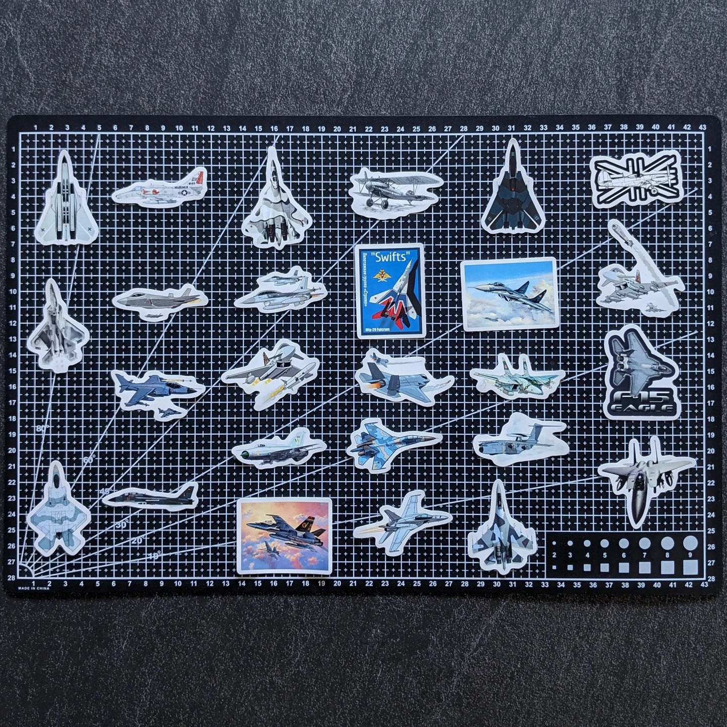 FIGHTER JET PACK | 50 STICKERS StickerWorld