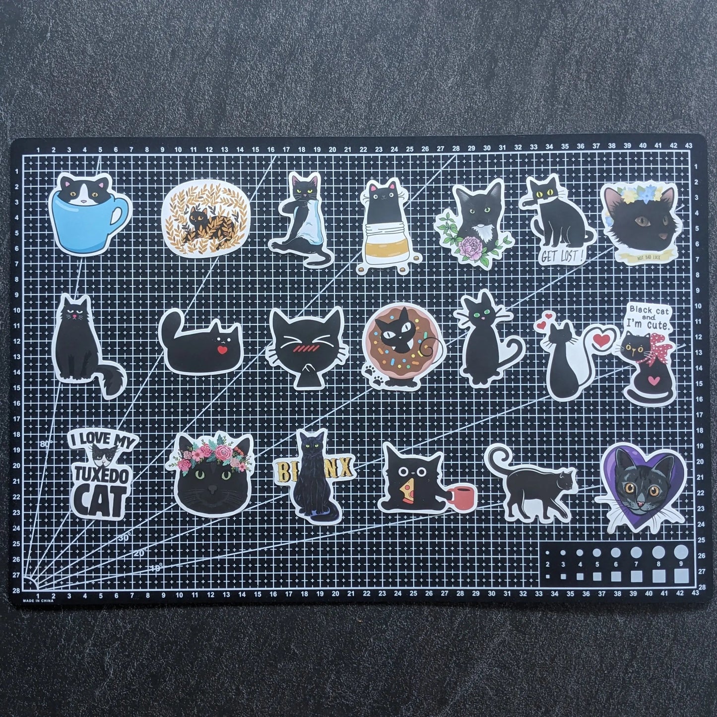 BLACK KITTY | 50 STICKERS StickerWorld