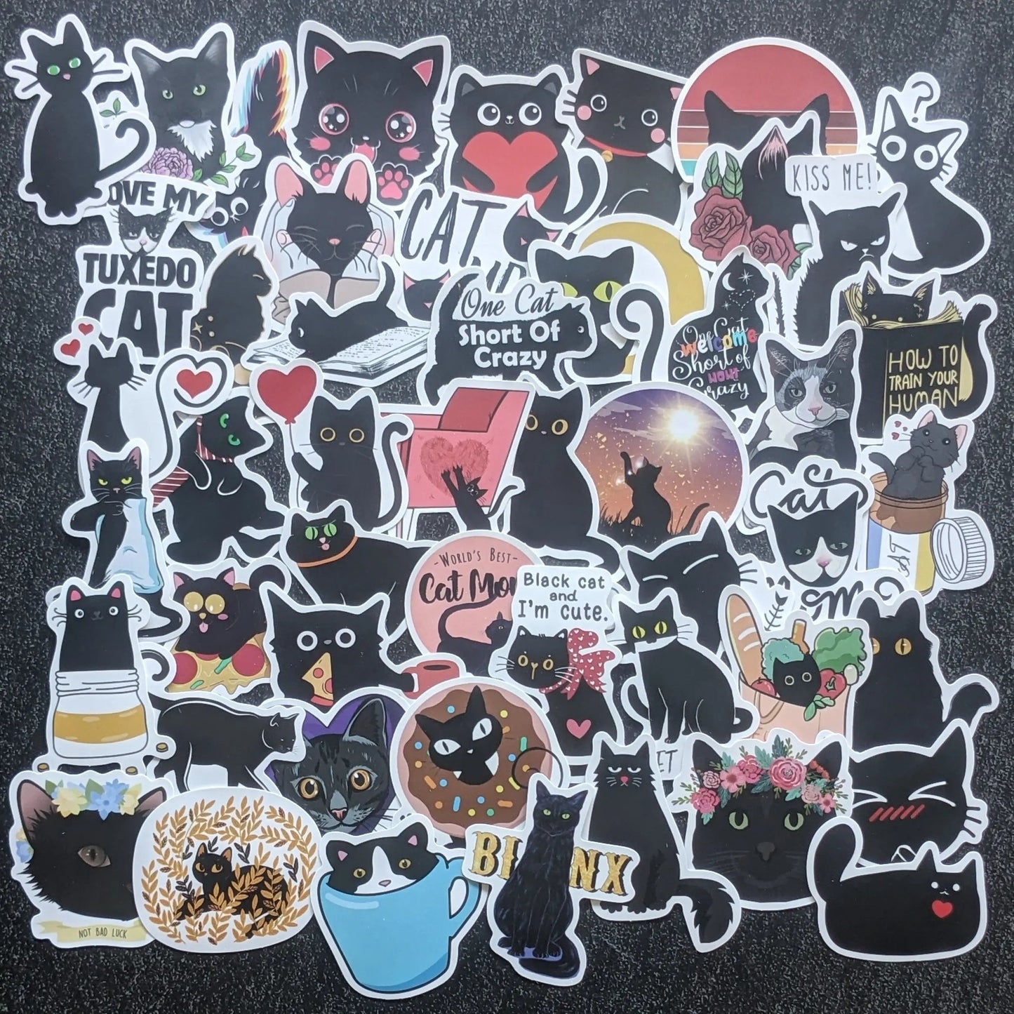 BLACK KITTY | 50 STICKERS StickerWorld