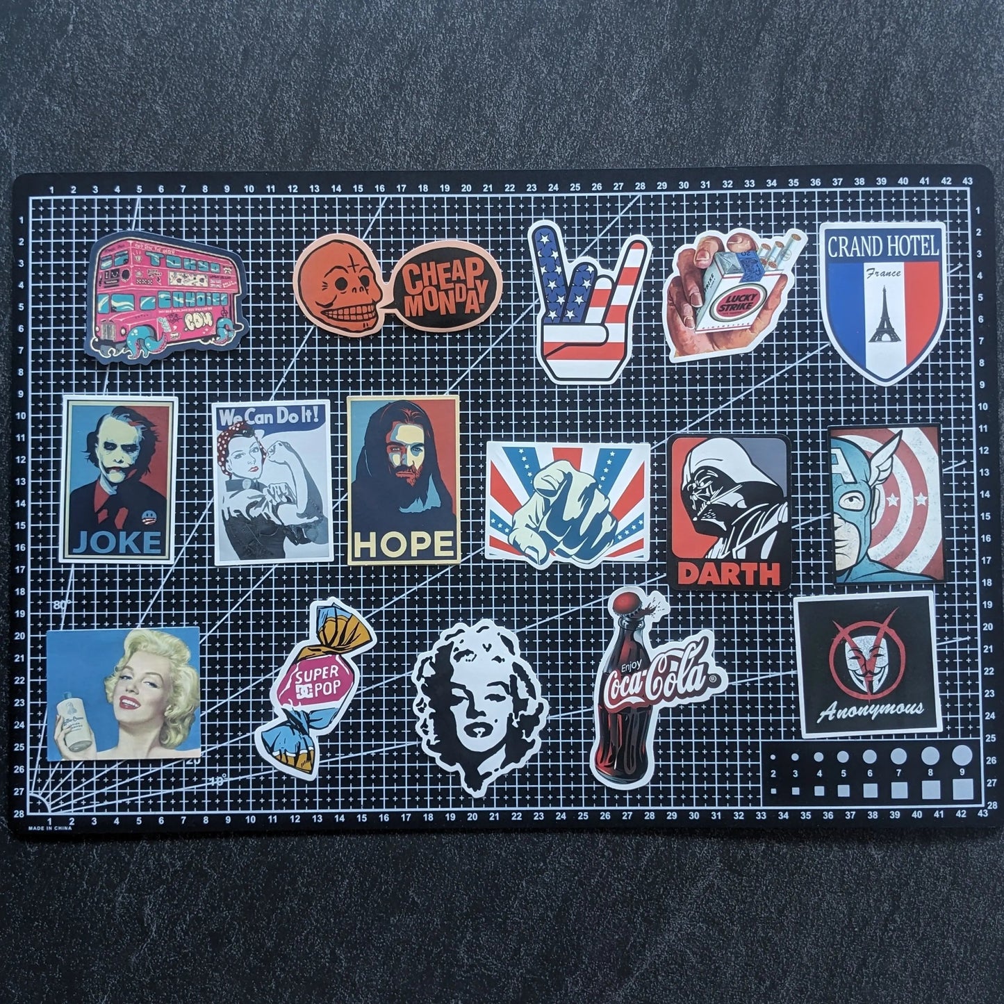 VINTAGE US PACK | 50 STICKERS StickerWorld