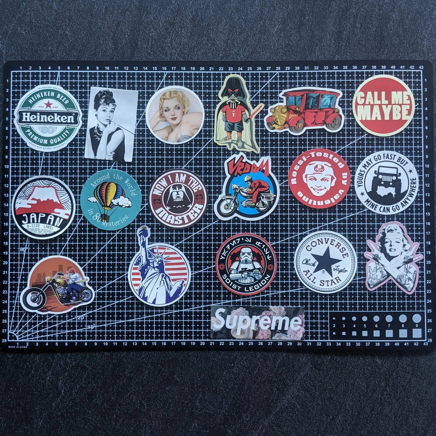 VINTAGE US PACK | 50 STICKERS StickerWorld