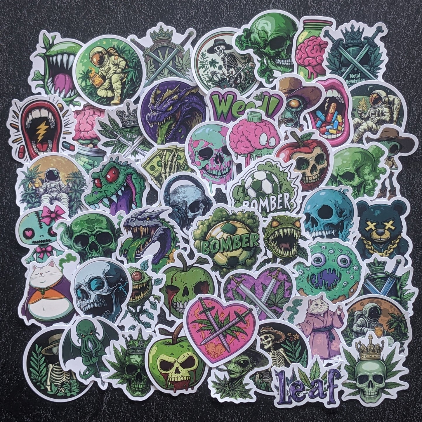 GREEN WEED PACK | 50 STICKERS StickerWorld