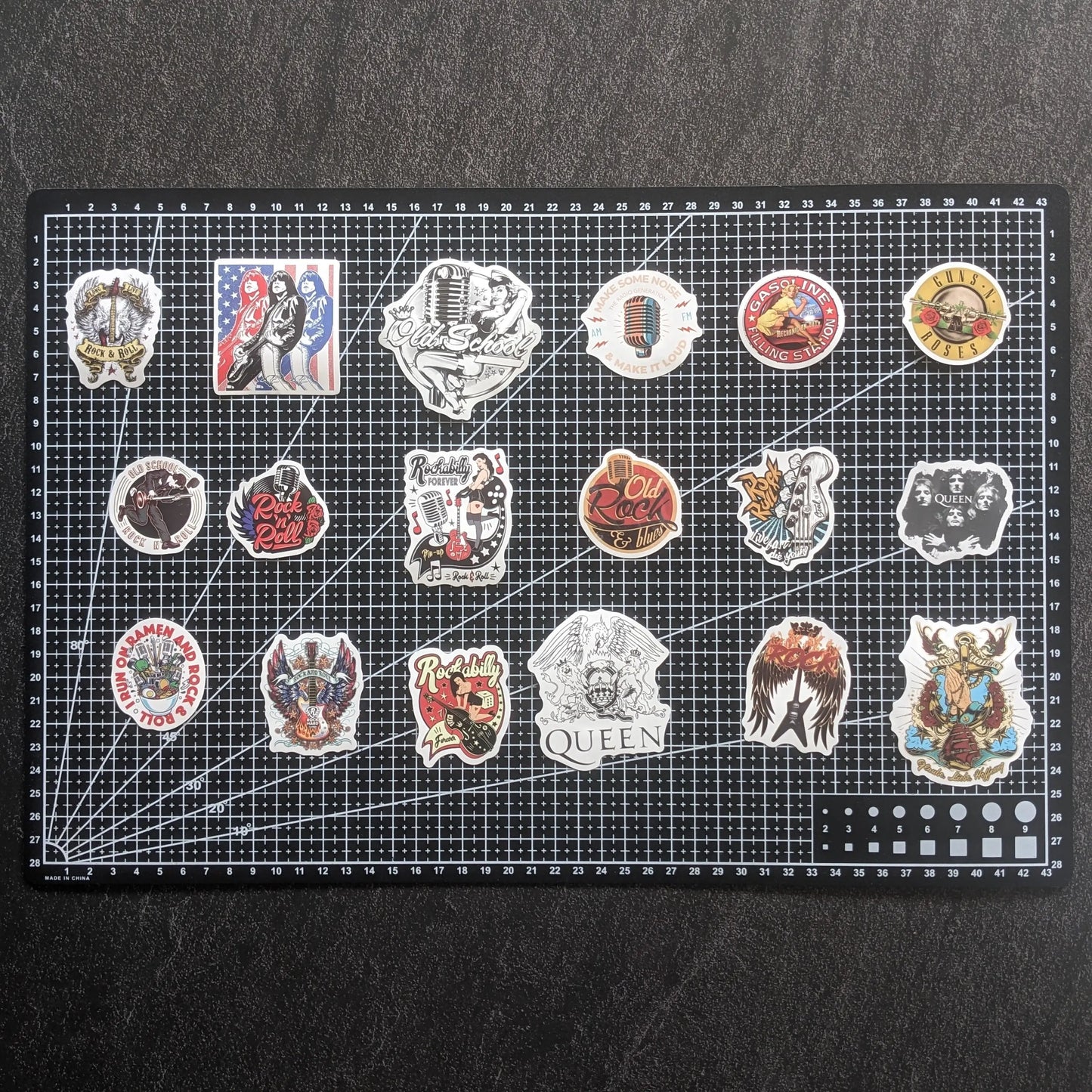 RETRO ROCK PACK| 50 STICKERS StickerWorld