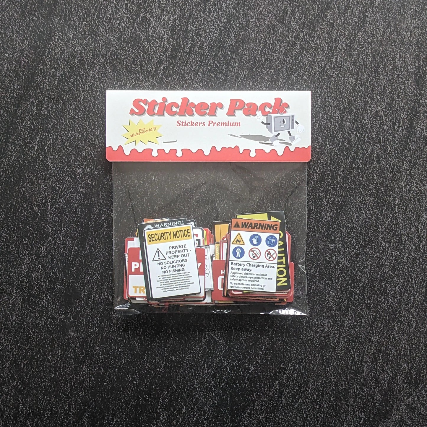 WARNING SIGNE STICKERS | 50 STICKERS StickerWorld