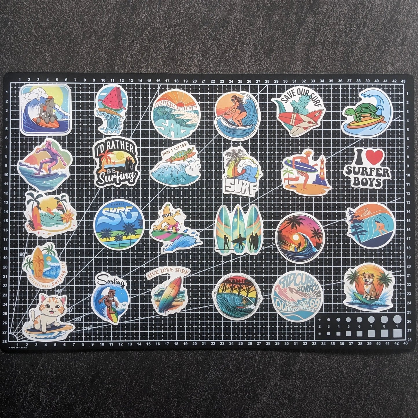 SURF PACK 2 | 50 STICKERS StickerWorld