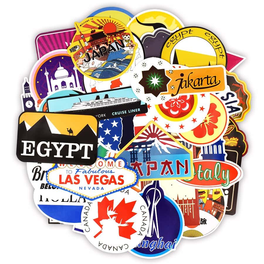 TRAVEL PACK | 50 STICKERS - StickerWorld