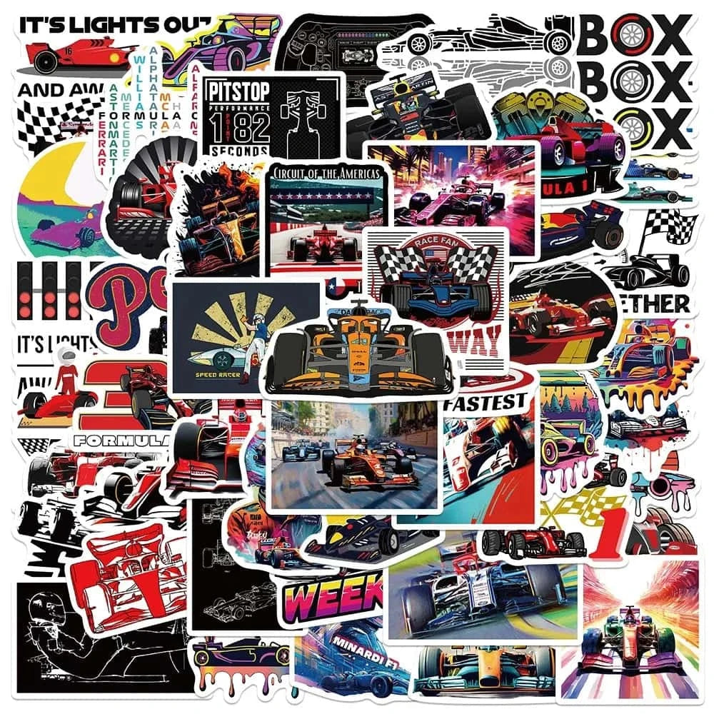 F1 PACK | 50 STICKERS - StickerWorld