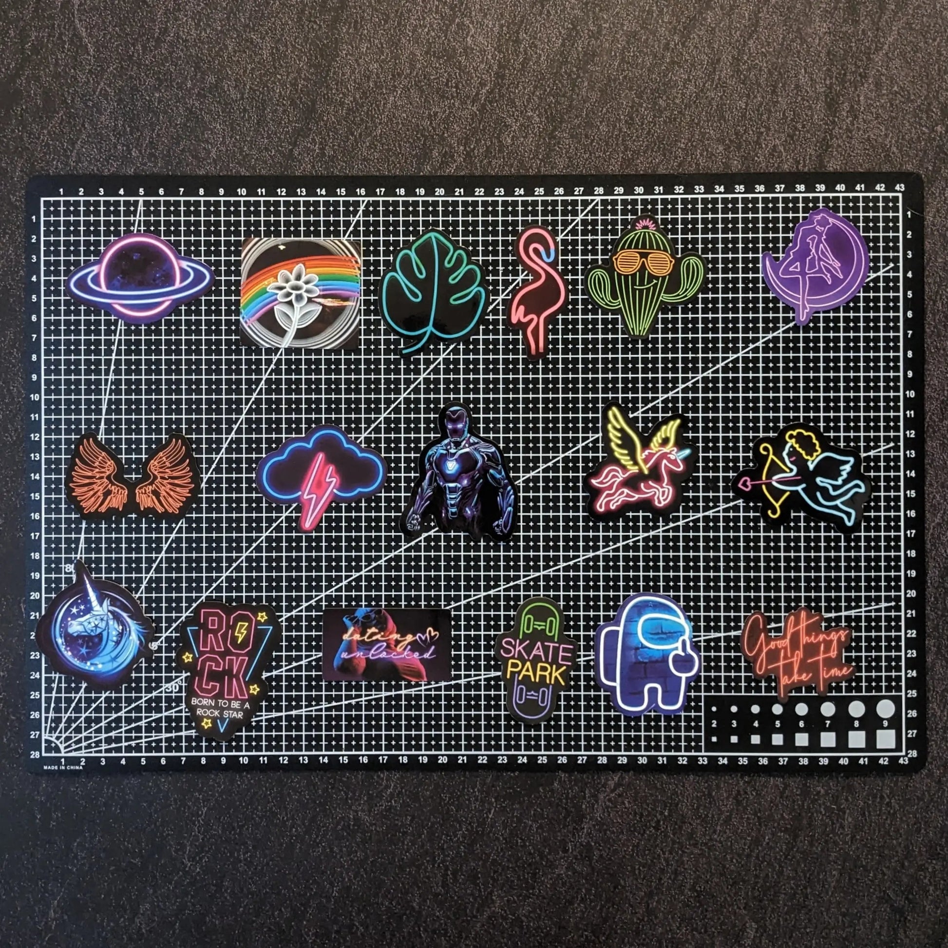 NEON PACK V2 | 100 STICKERS StickerWorld