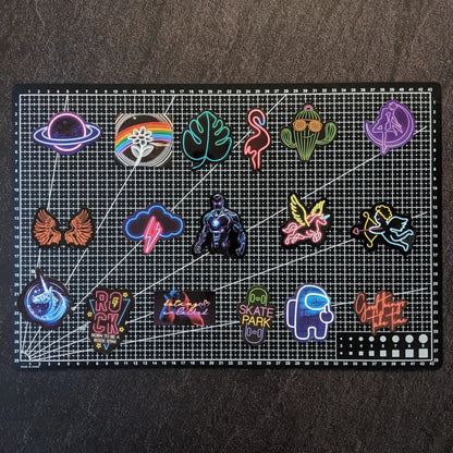 NEON PACK V2 | 100 STICKERS StickerWorld