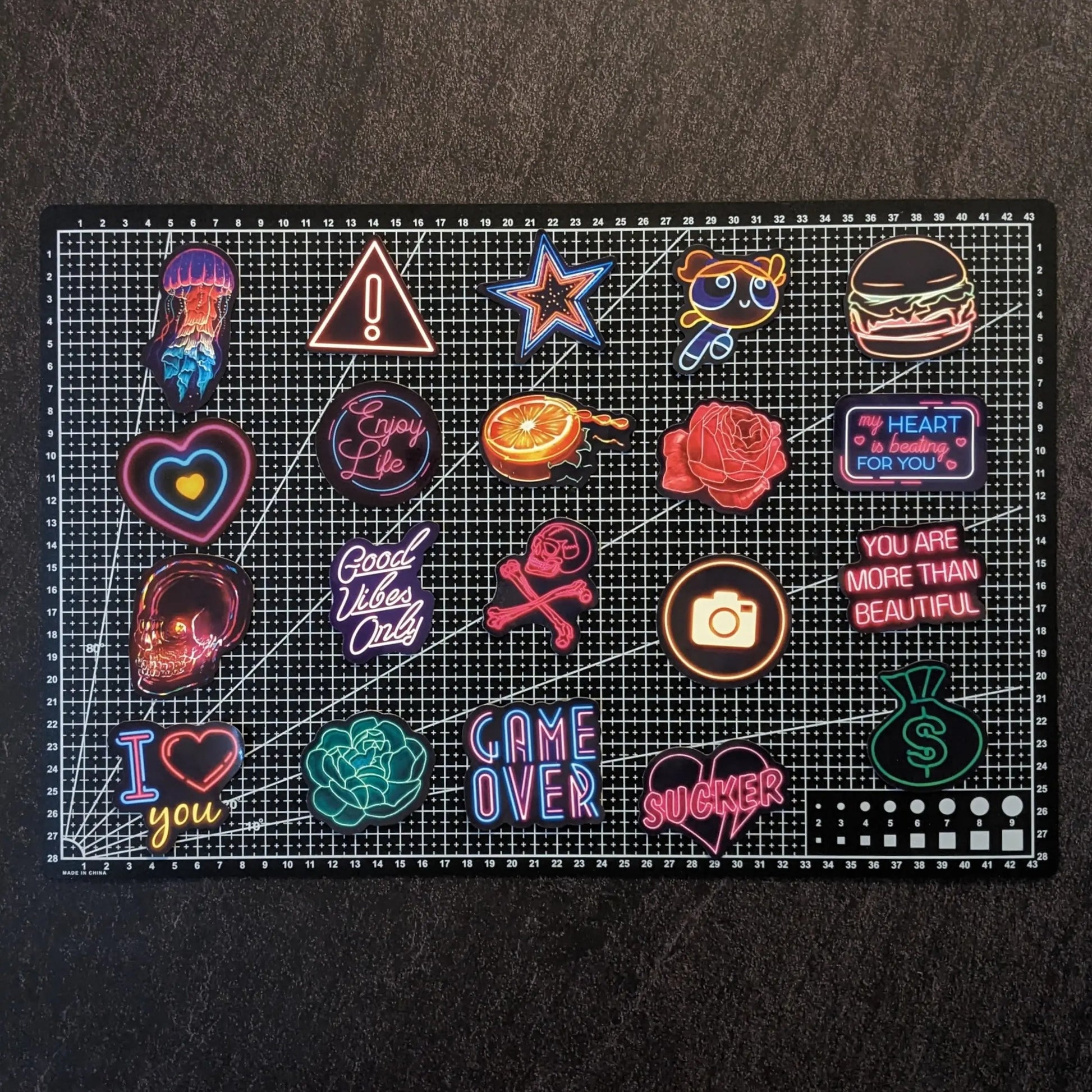 NEON PACK V2 | 100 STICKERS StickerWorld