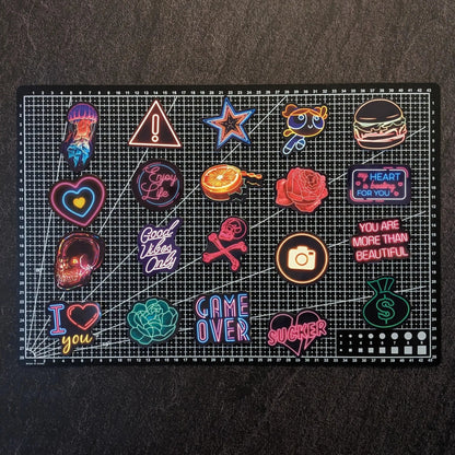 NEON PACK V2 | 100 STICKERS StickerWorld