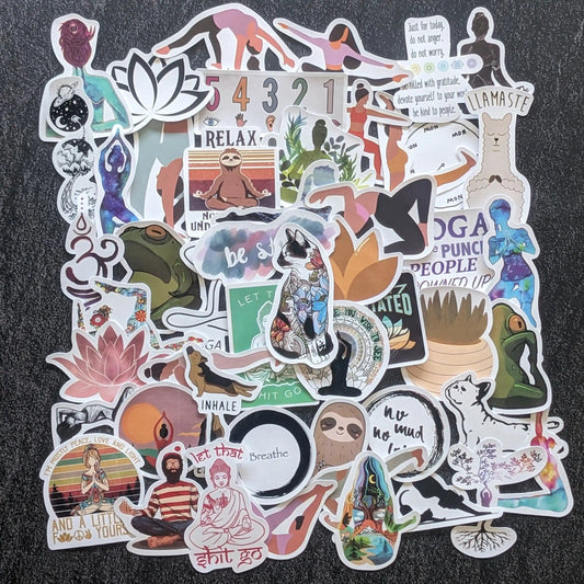 YOGA PACK | 50 STICKERS StickerWorld