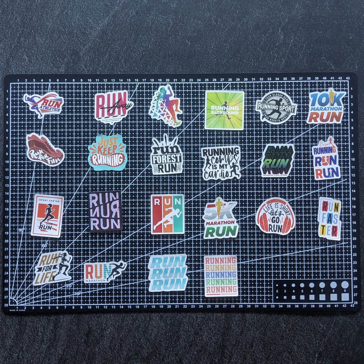 RUNNING PACK | 50 STICKERS StickerWorld
