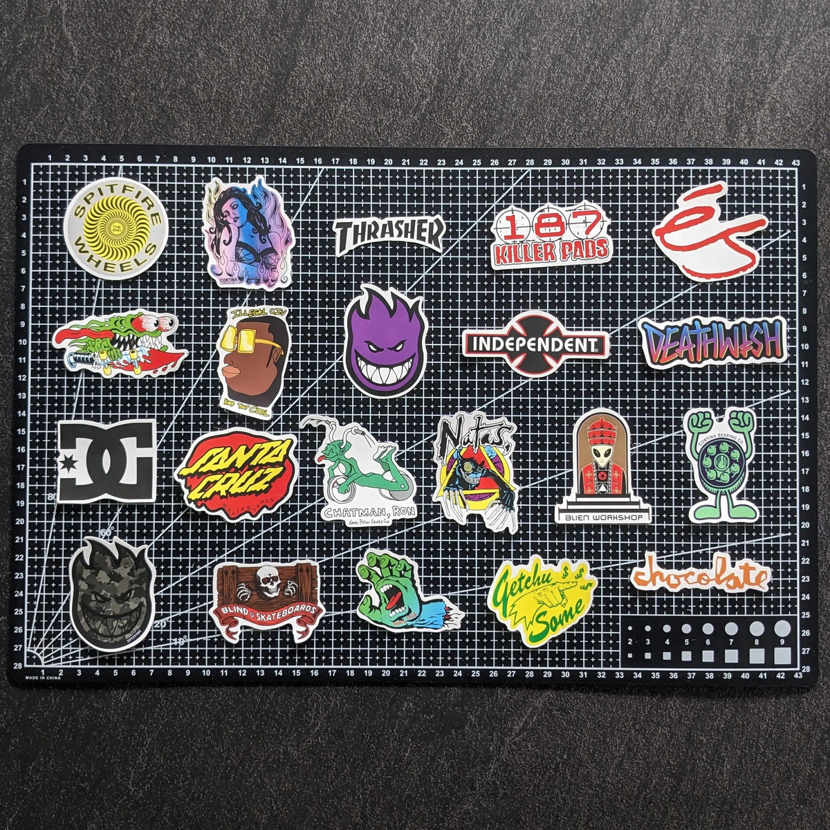 Skate Sticker Stack SKATE BRAND PACK | 100 STICKERS – StickerWorld