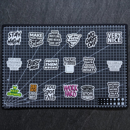 NEVER GIVE UP PACK | 50 STICKERS StickerWorld