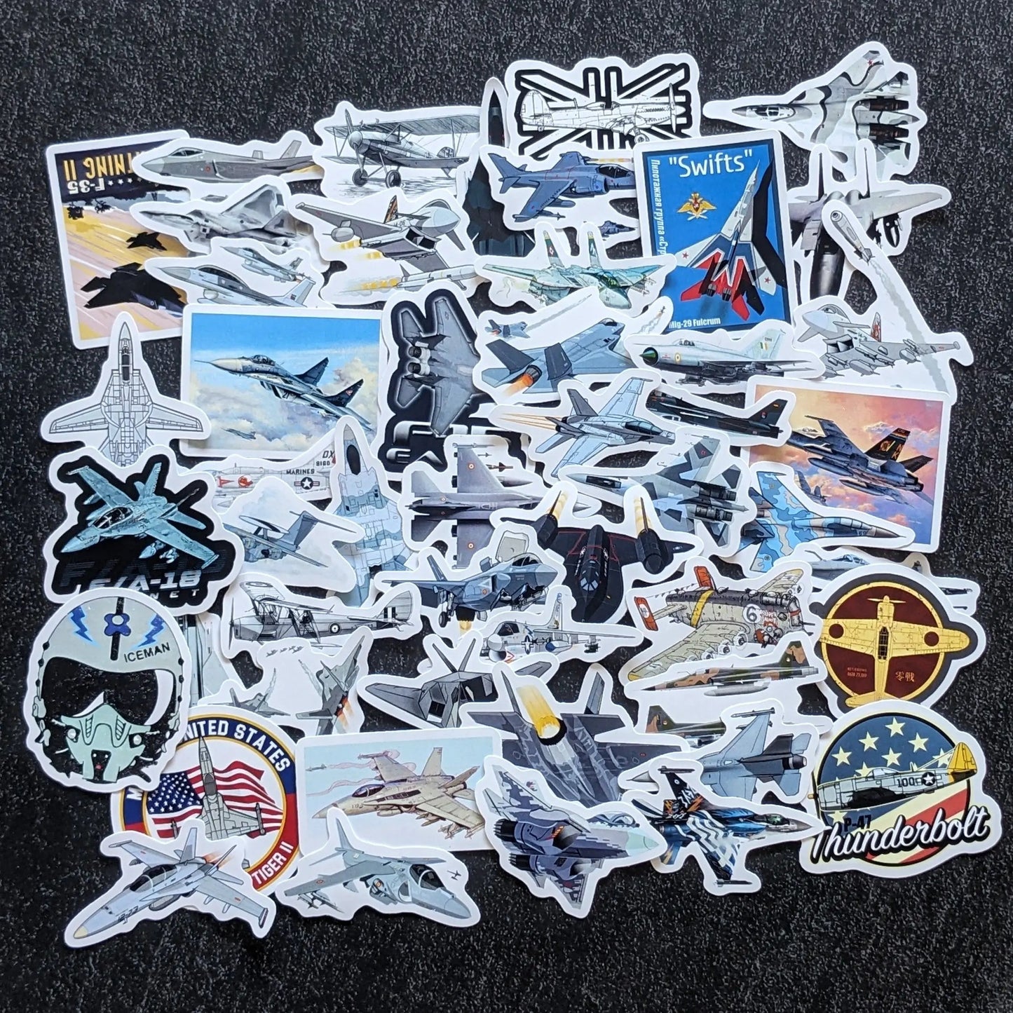 FIGHTER JET PACK | 50 STICKERS StickerWorld