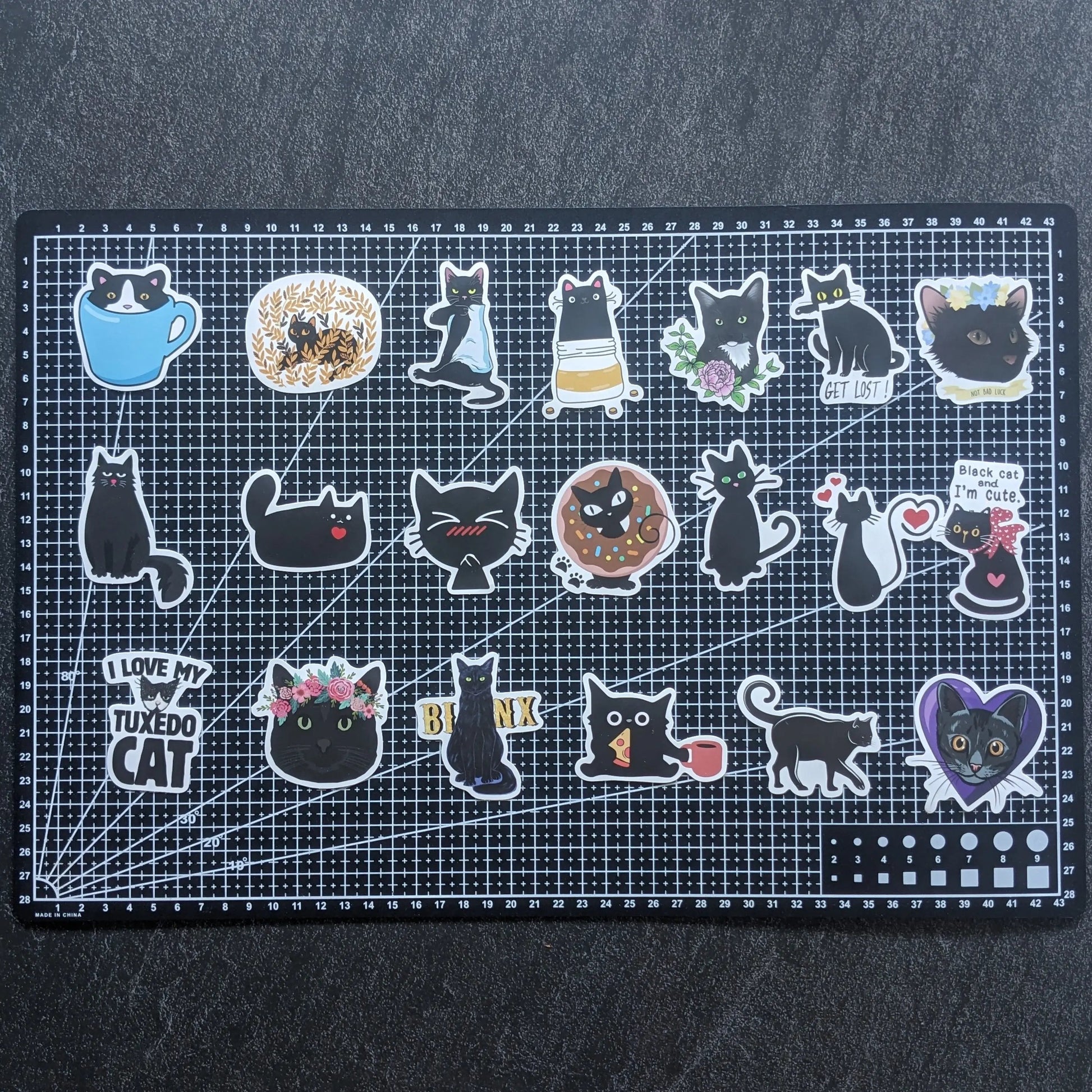 BLACK KITTY | 50 STICKERS StickerWorld