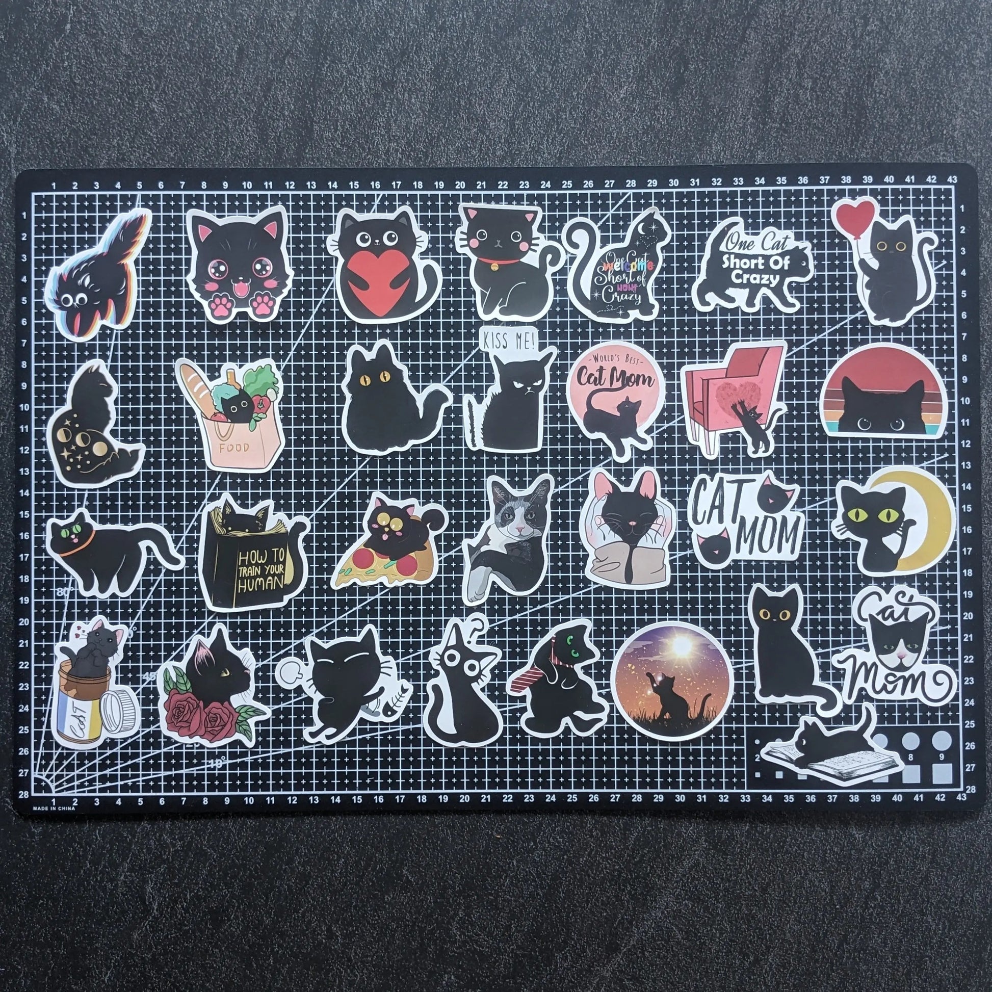 BLACK KITTY | 50 STICKERS StickerWorld