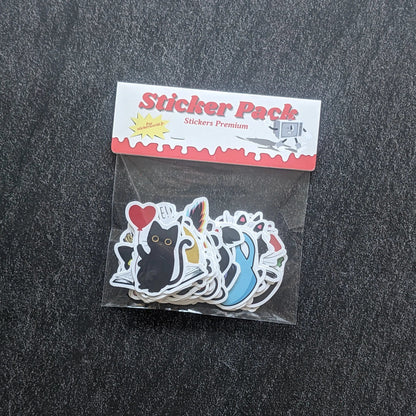 BLACK KITTY | 50 STICKERS StickerWorld