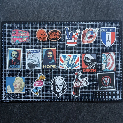 VINTAGE US PACK | 50 STICKERS StickerWorld