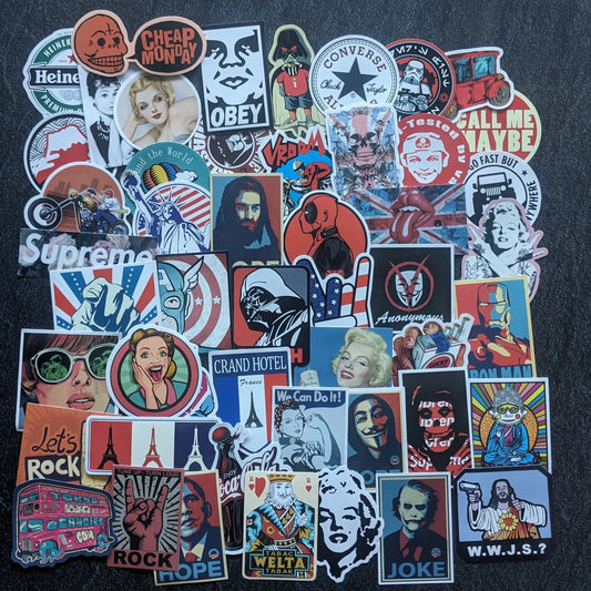 VINTAGE US PACK | 50 STICKERS StickerWorld