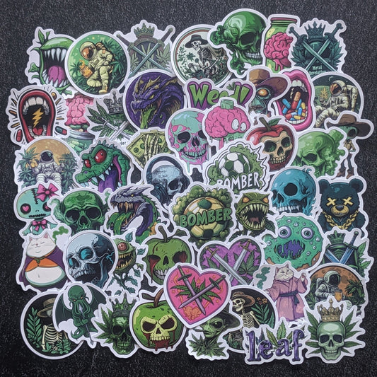 GREEN WEED PACK | 50 STICKERS StickerWorld