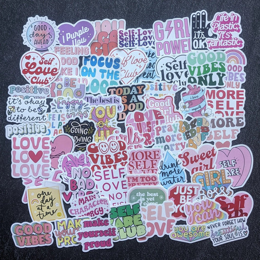 POSITIVE VIBES PACK | 50 STICKERS StickerWorld