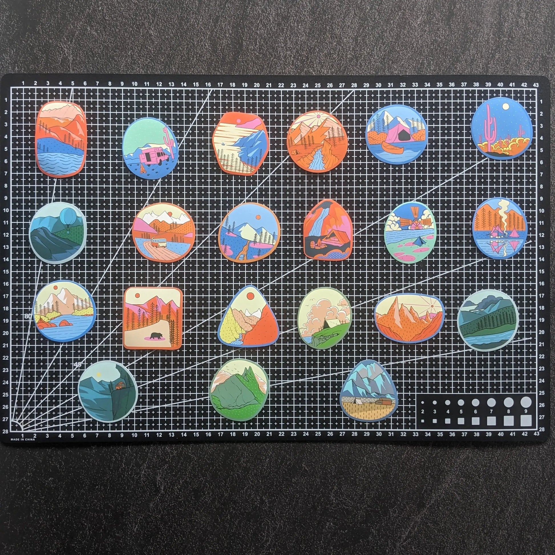 PAYSAGE COLORFULL PACK | 50 STICKERS StickerWorld